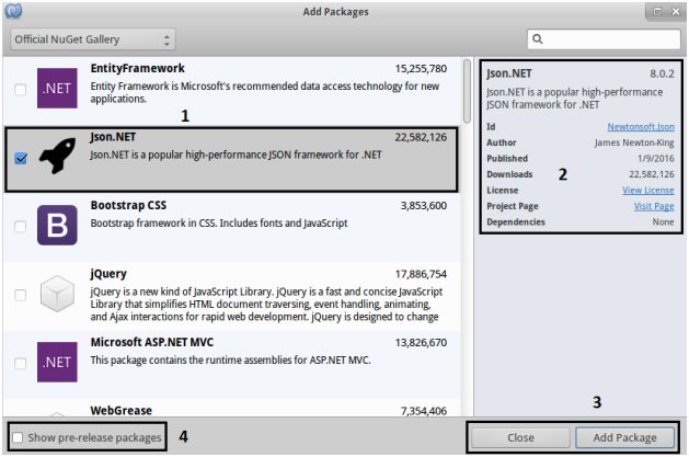 NuGet package gallery management